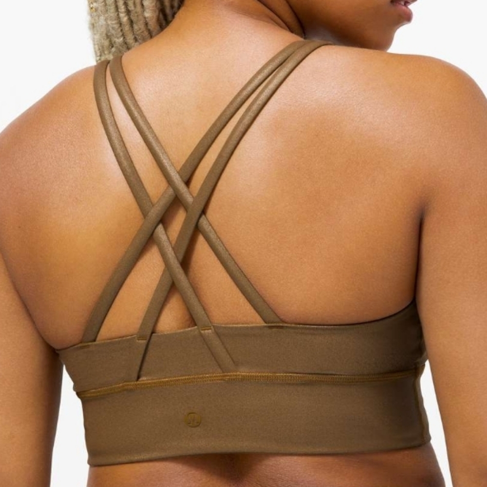 Lululemon Energy Sports Bra Long Line Shine Size 4